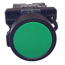 Kit 10 Botão de Comando Pulsador Sem Trava Verde Impulso 1na Pulso 22mm EA31