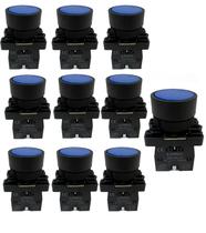 Kit 10 botao lk2 ea61 plastico azul na lukma