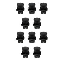 Kit 10 botão pulso plastico lk2-ea21 (preto) 1na lukma