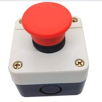 Kit 10 Botoeira Botão de Emergência Cogumelo Pulso com Caixa de Sobrepor