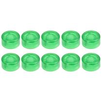 Kit 10 Botões Protetor Em ABS Footswitch Pedal Topper Verde