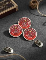 Kit 10 Bottons Broche Brigada De Incêndio Pin Brigadista Metal