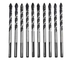 Kit 10 Broca De Torção Triangular Multifuncional 6mm Fura Tudo