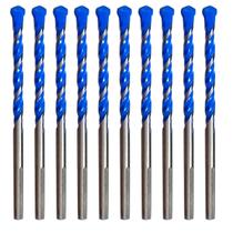 Kit 10 Brocas 6,5mm Multifunção Multimaterial Fura Tudo HTOM