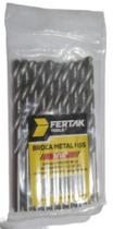 KIT 10 Brocas De Aço Rápido HSS 3/16 4,76 mm Para Metais FERTAK 1278
