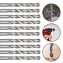 Kit 10 brocas de aço rápido para metal hss polida 2mm mtx