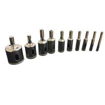 Kit 10 Brocas Diamantadas 6-30mm Vidro Mármore Piso Kit 10 Brocas Diamantadas 6-30mm Vidro Mármore Piso