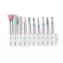 Kit 10 Brocas Diamantadas Cutilagem Russa Estilo De Mulher