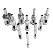 Kit 10 Brocas Diamantadas Serra Copo Vidro Mármore Cerâmicas