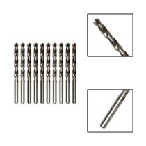 Kit 10 Brocas Paralelas Aço Rápido Hss 1/8