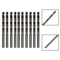 Kit 10 Brocas Paralelas De Aço Rápido Hss 2,5Mm