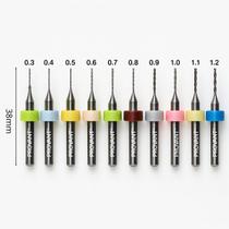 Kit 10 Brocas Tungstênio 0,3mm a 1,2mm Para Micro Retifica Haste 3mm Kit 10 Brocas Tungstênio 0,3mm a 1,2mm Para Micro Retifica Haste 3mm