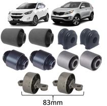 Kit 10 Bucha Suspensão Traseira Ix35 Sportage 2010 - 2017 Kit 10 Bucha Suspensão Traseira Ix35 Sportage 2010 - 2017