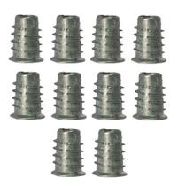 Kit 10 Buchas Americanas Para Madeira 5/16 X 18mm Metal Zamak Kit 10 Buchas Americanas Para Madeira 5/16 X 18mm Metal Zamak