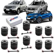 KIT 10 BUCHAS BRAÇOS SUSPENSÃO TRASEIRA DUSTER 4x4 OROCH CAPTUR 2012 2013 2014 2015 2016 2017 2018 2019 2020 2021 2022 2023 2024