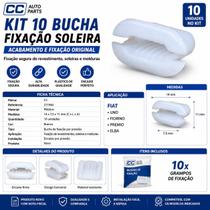 Kit 10 Buchas Fixação Soleira Uno Premio Elba Fiorino CC Kit 10 Buchas Fixação Soleira Uno Premio Elba Fiorino CC