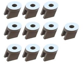 Kit 10 Buchas Puxador Da Porta Descansa Braço Volkswagen GM - Auto Parts Acessórios