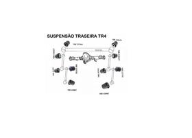 Kit 10 Buchas Suspensão Traseira Pajero Tr4 / Io 1999/2016