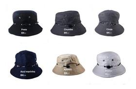 Kit 10 Bucket Hat Chorão Com Ajuste Regulável E Respiradores