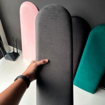 Kit 10 Cabeceiras Adesivas de Cama Nuvem Box Casal King Estofada Modulada 2,00mX60cm