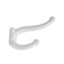 Kit 10 Cabide Gancho Duplo Grande Branco Ref. 4102 - Loth