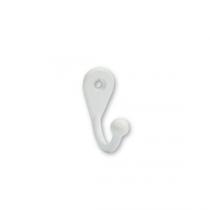 Kit 10 Cabide Gancho Simples Pequeno Branco Ref. 4100 - Loth