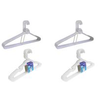 Kit 10 Cabides Adulto + 10 Cabides Infantil Transparente