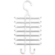 Kit 10 Cabides para Gravatas Cintos Organizadores Closets Guarda-Roupa Lojas Cristal