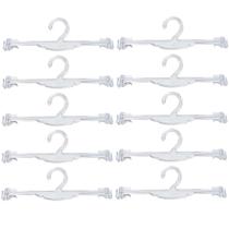 Kit 10 Cabides para Lingerie com Encaixe para Alças Lojas Transparentes Arara Kit 10 Cabides para Lingerie com Encaixe para Alças Lojas Transparentes Arara