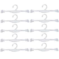Kit 10 Cabides para Lingerie com Encaixe para Alças Lojas Transparentes Arara Kit 10 Cabides para Lingerie com Encaixe para Alças Lojas Transparentes Arara
