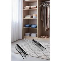 Kit 10 Cabides Presilha Para Calça, Saia e Bermuda