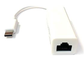 Kit 10 Cabo Adaptador Usb Tipo C Para Rede Ethernet Rj45 10/100Mbps Nfe Atacado