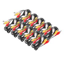 Kit 10 Cabo Audio E Video Rca X Rca Smart Tv Video Game TV