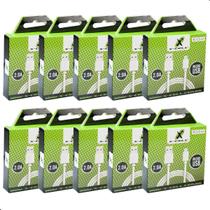 Kit 10 Cabo Carregador Micro Usb V8 2a Atacado Revenda Branco C/nf Kit 10 Cabo Carregador Micro Usb V8 2a Atacado Revenda Branco C/nf