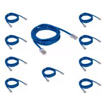 Kit 10 Cabo De Rede Patch Cord Cat6 2 Metros 2m Cat 6
