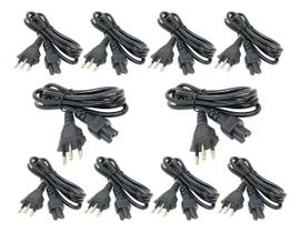 Kit 10 Cabo Força Energia Fonte Notebook Tripolar Padrão Br Kit 10 Cabo Força Energia Fonte Notebook Tripolar Padrão Br