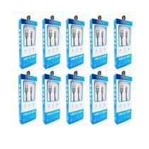 Kit 10 Cabo Metal Usb Kingo 1M 2.1A Para Galaxy J2 Core Kit 10 Cabo Metal Usb Kingo 1M 2.1A Para Galaxy J2 Core