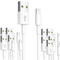 Kit 10 cabo usb dados turbo flexivel 1mt inova branco Kit 10 cabo usb dados turbo flexivel 1mt inova branco