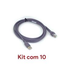 Kit 10 Cabo Usb Leitor Symbol Motorola Zebra Ls2208 / Ls7708 / DS Kit 10 Cabo Usb Leitor Symbol Motorola Zebra Ls2208 / Ls7708 / DS