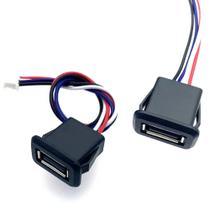 Kit 10 Cabo USB Tipo A Fêmea DIY 15cm para PH 2.0 com 4 Pinos Dados e Energia