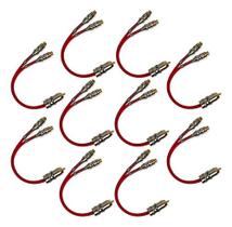 Kit 10 cabo y rca blindado vermelho 2 femea 1 machos e-tech para som automotivo Kit 10 cabo y rca blindado vermelho 2 femea 1 machos e-tech para som automotivo