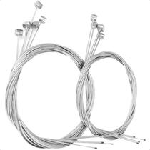 Kit 10 Cabos De Aço Freio a Disco Bicicleta 1.75M Dianteiro E Traseiro Alta Resistência MTB Speed