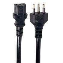 Kit 10 Cabos de Força Novo Padrão 20A - 3m Kit 10 Cabos de Força Novo Padrão 20A - 3m