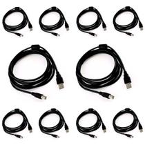 Kit 10 Cabos De Impressora Usb 2.0 High Speed De 1.5 Metros Kit 10 Cabos De Impressora Usb 2.0 High Speed De 1.5 Metros