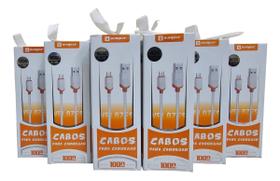 Kit 10 Cabos Micro-usb V8 Carregamento Dados Atacado Revenda
