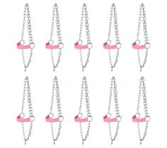 Kit 10 Cabrestos de Corrente e Regulagem para Bezerro SV39014 - Rosa