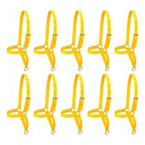 Kit 10 Cabrestos de Fita para Bezerro SV39021 - Amarelo