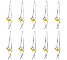 Kit 10 Cabrestos para Vaca com Corrente e Regulagem SV39038 - Amarelo Kit 10 Cabrestos para Vaca com Corrente e Regulagem SV39038 - Amarelo