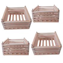 Kit 10 Cachepô Madeira Quadrado Orquídeas E Plantas GG 30x30 Kit 10 Cachepô Madeira Quadrado Orquídeas E Plantas GG 30x30