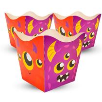 kit 10 Cachepo Papel cartonado Decoração Monstros festa kit 10 Cachepo Papel cartonado Decoração Monstros festa